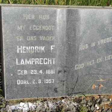 LAMPRECHT Hendrik F. 1881-1957