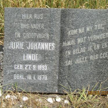 LINDE Jurie Johannes 1893-1970