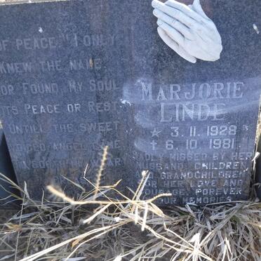 LINDE Marjorie 1928-1981