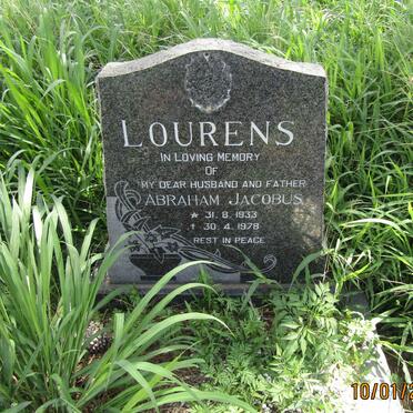 LOURENS Abraham Jacobus 1933-1978