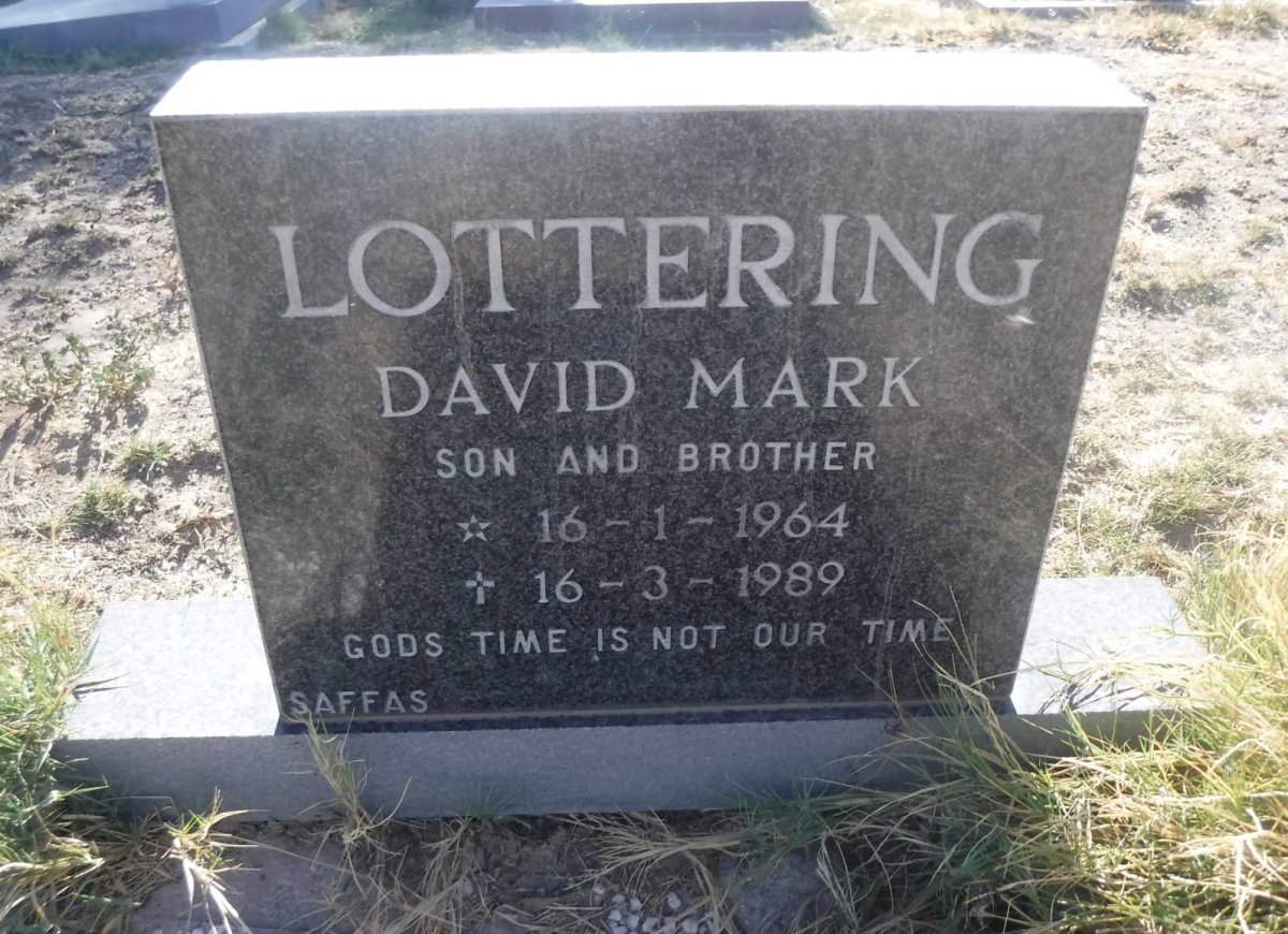 LOTTERING David Mark 1964-1989