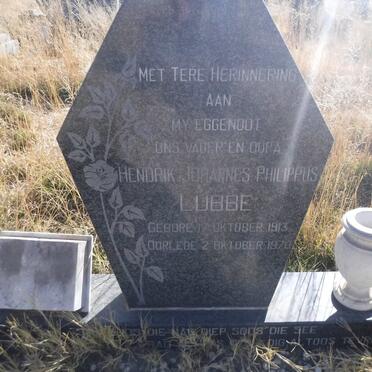 LUBBE Hendrik Johannes Philippus 1913-1978
