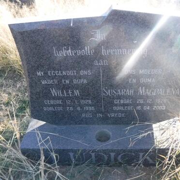 LUDICK Willem 1926-1995 &amp; Susarah Magdalena 1926-2003