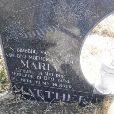 MATTHEE Maria 1912-1984