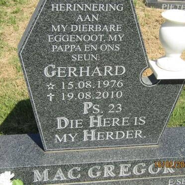 MACGREGOR Gerhard 1976-2010