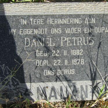 MALAN Daniel Petrus 1882-1978