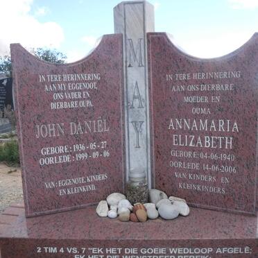 MAY John Daniël 1936-1999 &amp; Annamaria Elizabeth 1940-2006