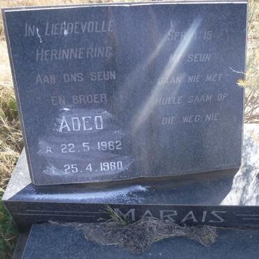 MARAIS Adeo 1962-1980