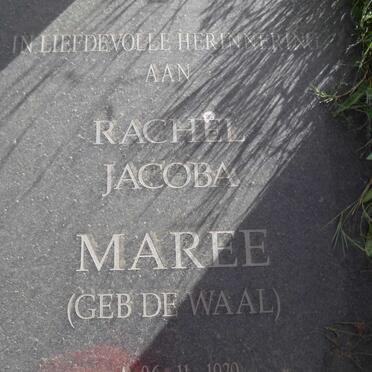 MAREE Rachel Jacoba nee DE WAAL 1939-