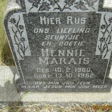 MARAIS Hennie 1960-1962