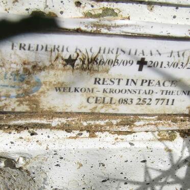 MARAIS Frederick Christiaan Jacobus 1986-2013