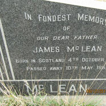 McLEAN James 1877-1969