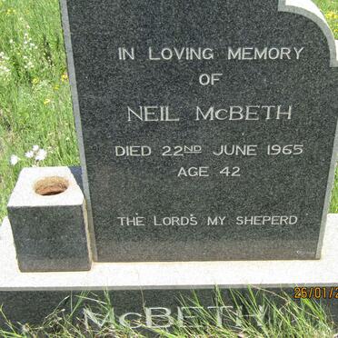 McBETH Neil -1965