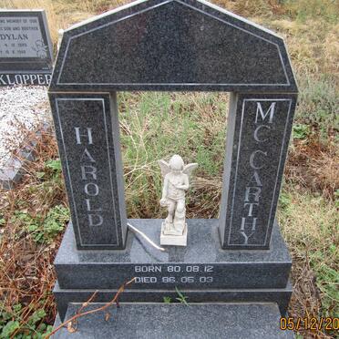 MC CARTHY Harold 1980-1986