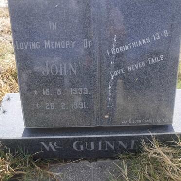 MC GUINESS John 1939-1991