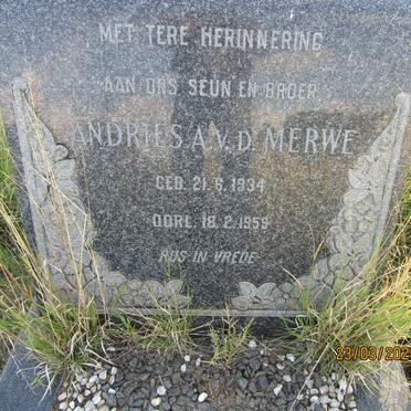 MERWE Andries A., v. d.1934-1959
