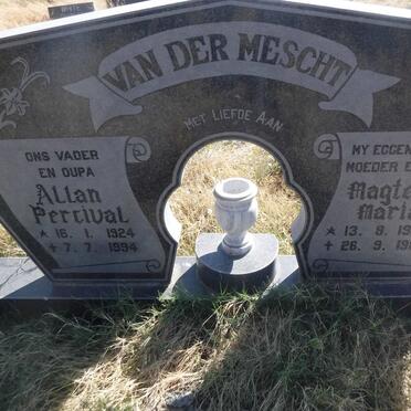 MESCHT Allan Percival, van der 1924-1994 &amp; Magteld Maria 1925-1985
