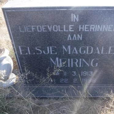 MEIRING Elsje Magdalena 1913-1996