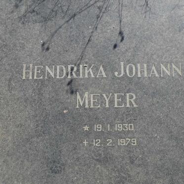 MEYER Hendrika Johanna 1930-1979