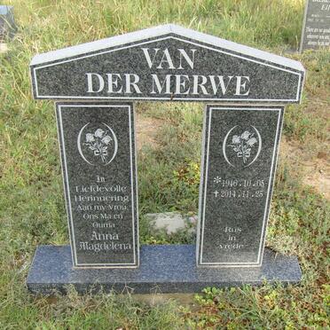 MERWE Anna Magdalena, van der 1946-2014