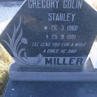 MILLER Gregory Colin Stanley 1960-1981