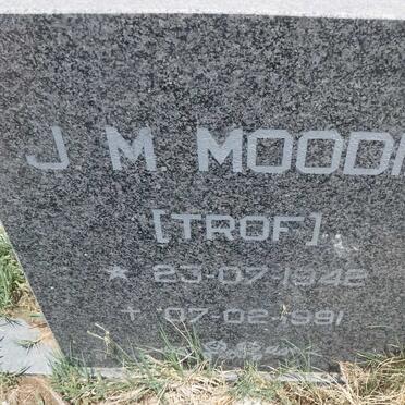 MOODIE J.M. 1942-1991