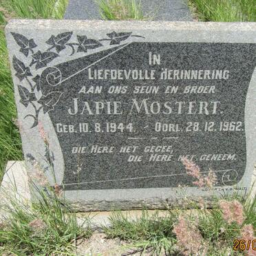 MOSTERT Japie 1944-1962