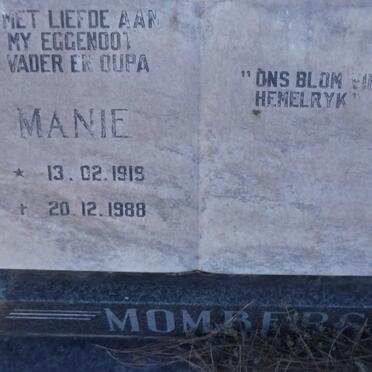 MOMBERG Manie 1919-1988