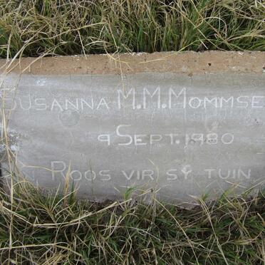 MOMMSEN Susanna M.M. -1980