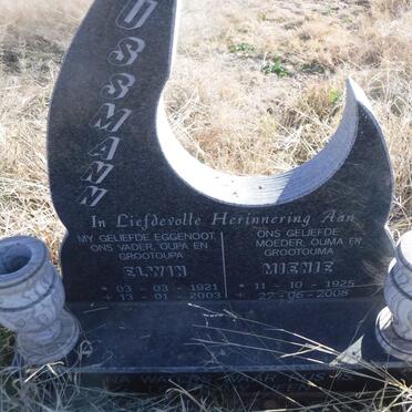 MUSSMANN Elwin 1921-2003 &amp; Mienie 1925-2008