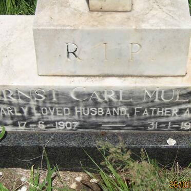 MULLER Ernst Carl 1907-1967