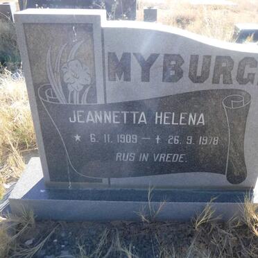 MYBURGH Jeannetta Helena 1909-1978