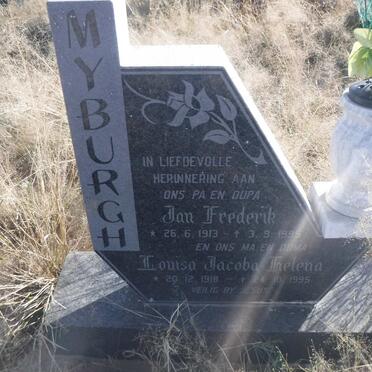 MYBURGH Jan Frederik 1913-1995 &amp; Louisa Jacoba Helena 1918-1995