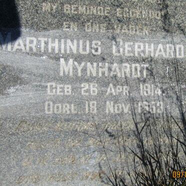MYNHARDT Marthinus Gerhardus 1914-1953