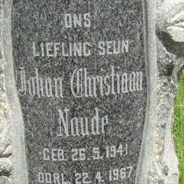NAUDE Johan Christiaan 1941-1967