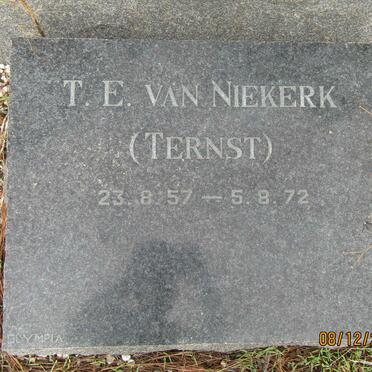 NIEKERK T.E., van 1957-1972