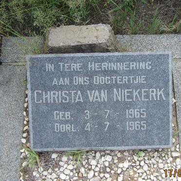 NIEKERK Christa, van 1965-1965