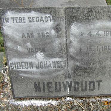 NIEUWOUDT Gideon Johannes 1916-1968