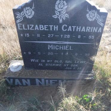 NIEKERK Michiel, van 1920-1998 &amp; Elizabeth Catharina 1927-1995