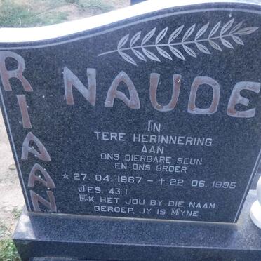 NAUDE Riaan 1967-1995