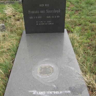 NOORDWYK Francois, van 1943-1971