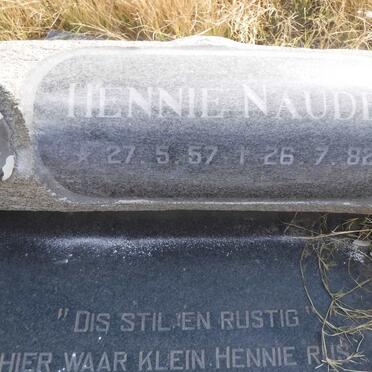 NAUDE Hennie 1957-1982