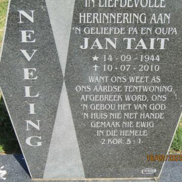 NEVELING Jan Tait 1944-2010