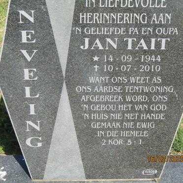 NEVELING Jan Tait 1944-2010