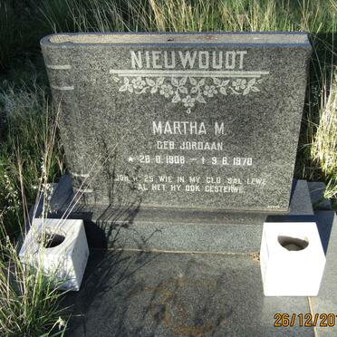NIEUWOUDT Martha M. nee JORDAAN 1908-1970