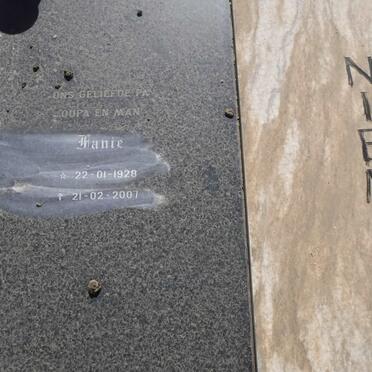 NIEMAN Fanie 1928-2007 &amp; Kotie FOURIE 1927-1988