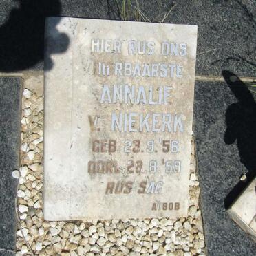 NIEKERK Annalie, van 1956-1959