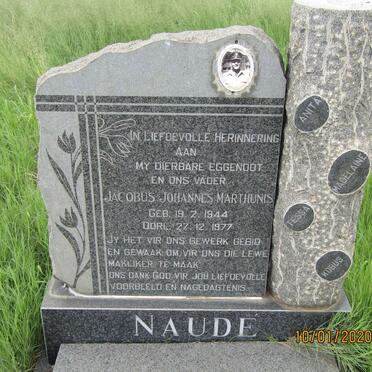 NAUDE Jacobus Johannes Marthunis 1944-1977