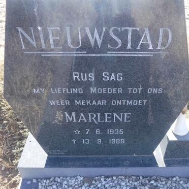 NIEUWSTAD Marlene 1935-1989