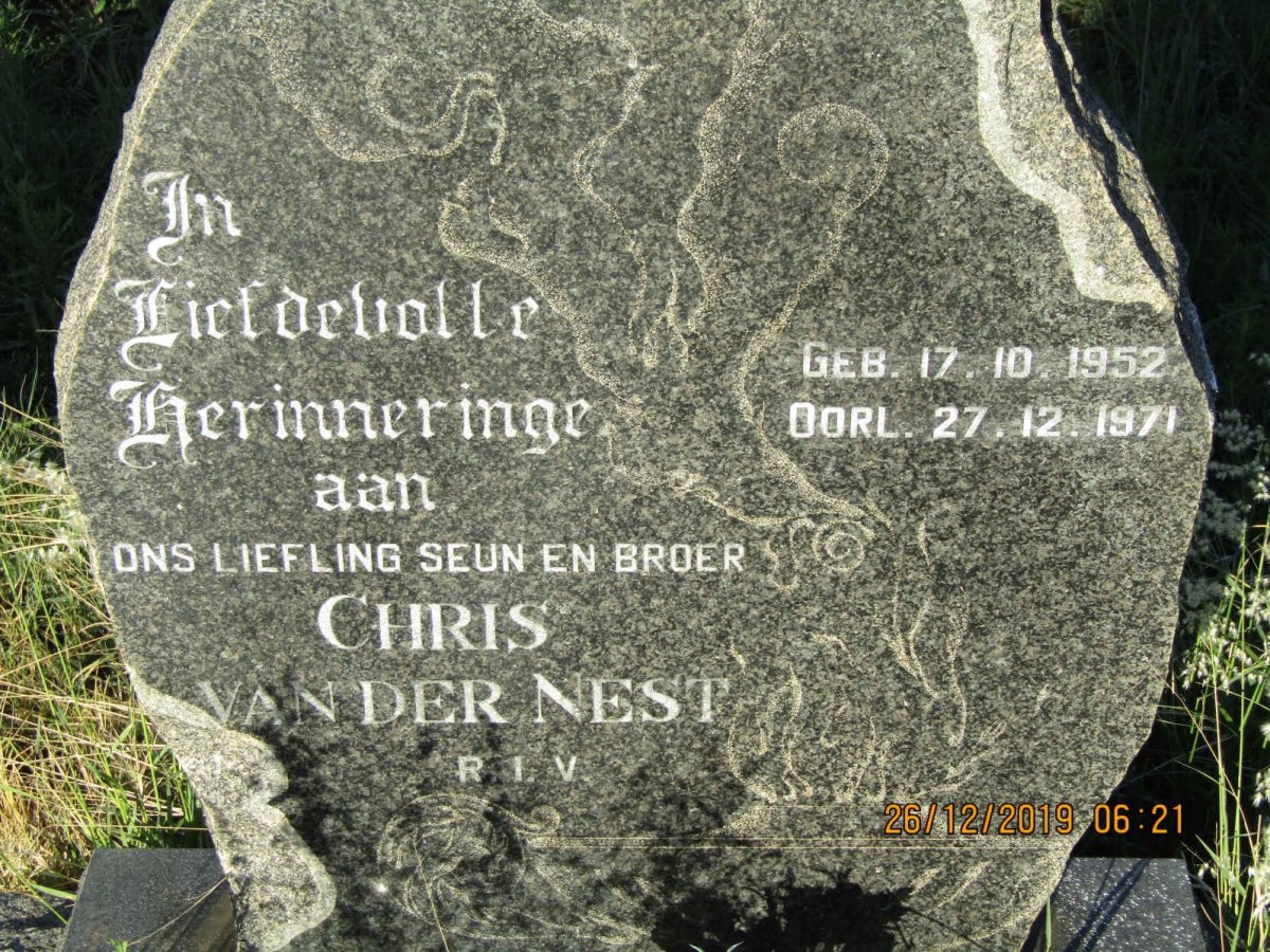 NEST Chris, van der 1952-1971